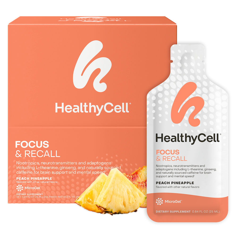 Focus & Recall Supplement for Brain & Energy | HealthyCell Focus & Recall Supplement for Brain & Energy | HealthyCell
