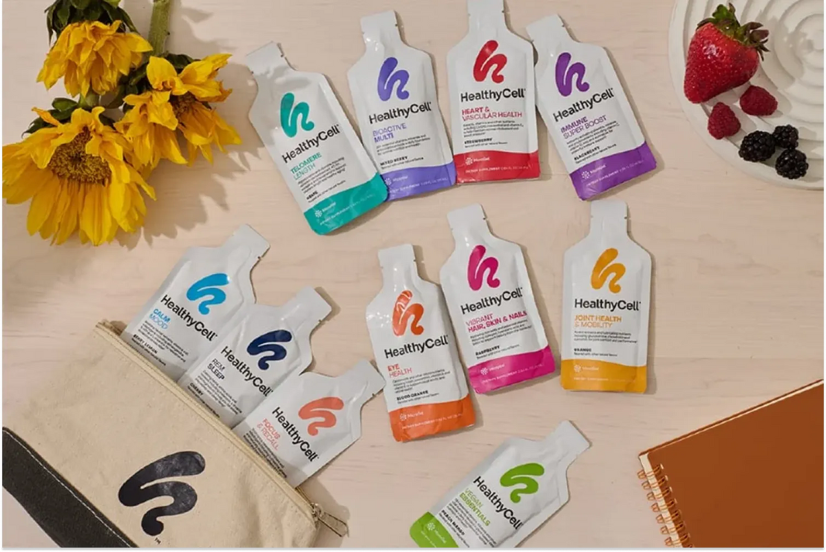 A group of HealthyCell vitamins lying in the table to support for Bone and Joint Health