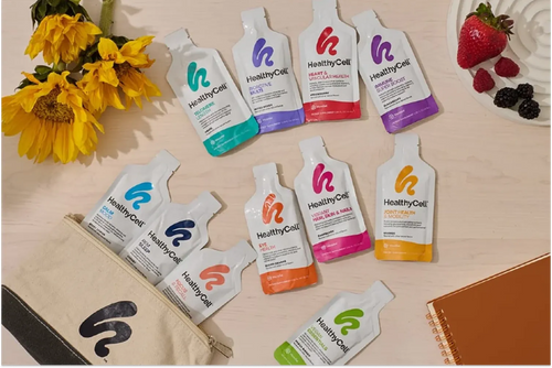 A group of HealthyCell vitamins lying in the table to support for Bone and Joint Health