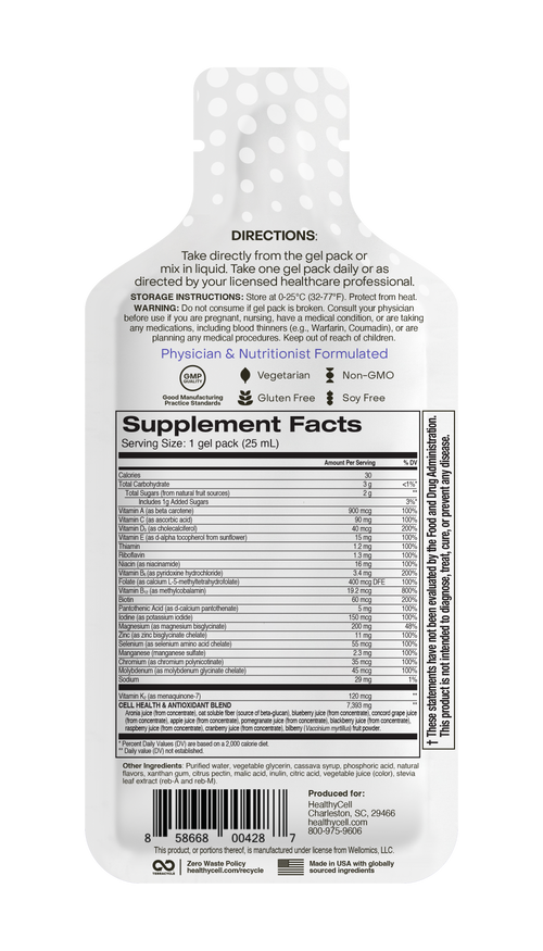 Bioactive Multi - Gel Supplement & Multivitamin | Healthycell – HealthyCell